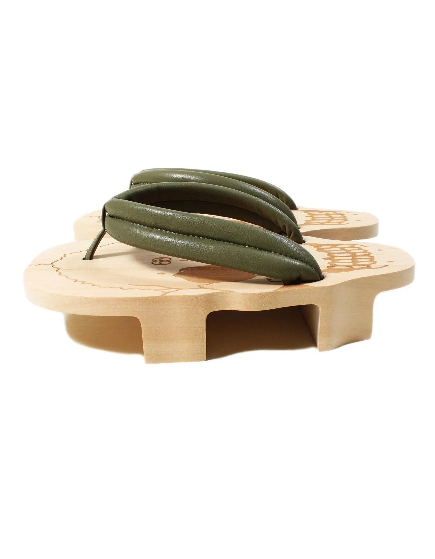 KUNIYOSHI GETA - OLIVE | Prospective Flow | Japanese Fashion for